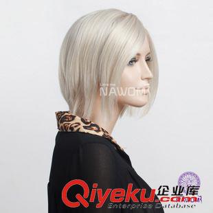 前蕾絲 新款Victoria Beckham金色前蕾絲短款Bobo頭假發(fā)4132