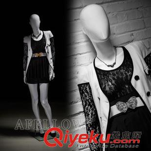 女模 OZIB3 服裝道具模特 黑色皮膚高品質(zhì)站姿無(wú)臉抽象時(shí)裝店假人女模