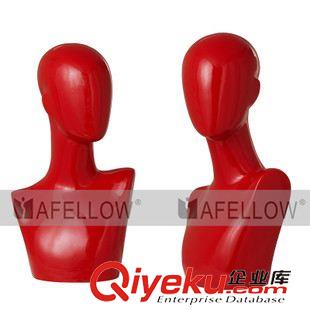 頭臺 afellowzp批發(fā)歐美dp發(fā)廊練習(xí)頭模 紅色無臉展示頭臺H1088原始圖片2