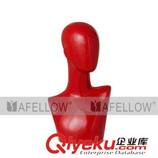 頭臺 afellowzp批發(fā)歐美dp發(fā)廊練習(xí)頭模 紅色無臉展示頭臺H1088原始圖片3