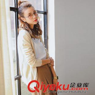 8月31 NEW! [模特實拍]小清新經典款針織開衫外套