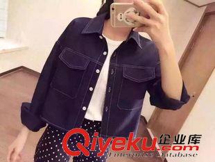 8月28 NEW! 2015秋季新款韓國(guó)官網(wǎng)代購(gòu)女裝一件代發(fā)古著日系原宿風(fēng)口袋外套女