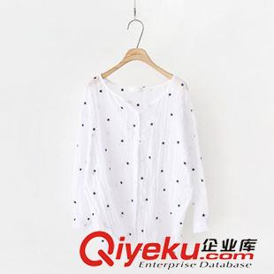 8月25 NEW! 韓國東大門Cherrykoko官網(wǎng)代購薄款可愛小星星印花長袖襯衫 女