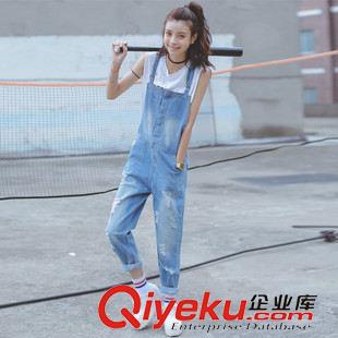 8月14 NEW! 2015韓版日系文藝復(fù)古格紋時(shí)尚寬松高腰九分西裝闊腿褲女