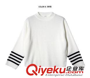 8月13 NEW!大量現貨 韓國代購2015秋冬新款韓版學院風百搭薄款條紋百搭針織衫毛衣