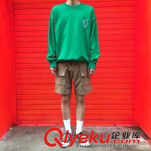 8月13 NEW!大量現貨 2015韓版原宿仙人掌印花刺繡純棉套頭衛衣男女款