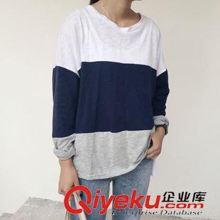 8月12 NEW! 韓國代購2015秋季新款文藝清新V領襯衫寬松簡約連衣裙 3色入