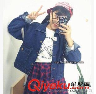 中端女裝秋冬打底褲 阿里巴巴秋冬新款牛仔外套 高品質(zhì) 韓國(guó)出口原單 復(fù)古 外套9-30原始圖片2