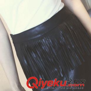 中端女裝秋冬半身裙 阿里巴巴批發網女裝新款印花小胡子修身包臀牛仔半身裙7-22