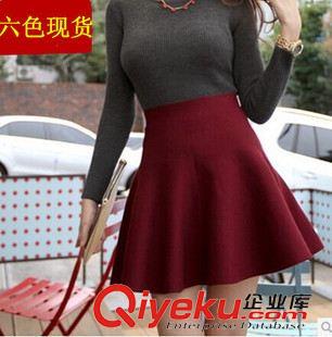 中端女裝秋冬半身裙 阿里巴巴秋冬新款毛線加厚針織裙半身包大擺荷葉邊百褶短裙9-2原始圖片2
