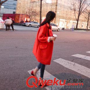 9月20日新款 阿里巴巴秋冬裝新韓版女裝修身中長款羊毛呢風(fēng)衣外套呢子大衣9-20原始圖片3