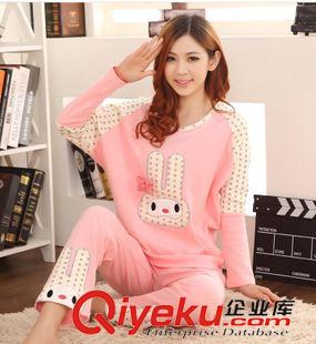 9月女裝 秋冬季女長袖卡通可愛熊貓牛奶絲休閑家居服套裝廠家源頭貨批發