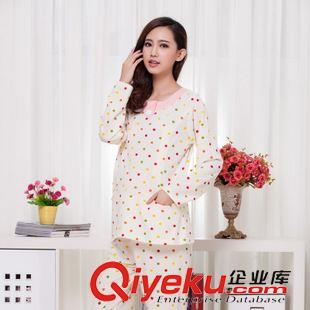 月子服.孕婦裝.喂奶衣 秋冬爆款法蘭絨月子服喂奶衣孕婦裝韓版小翻領女士長袖純色家居