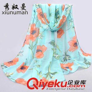 未分類 2015春季新款雪紡絲巾女士春秋長款圍巾韓國夏季防曬薄披肩沙原始圖片2