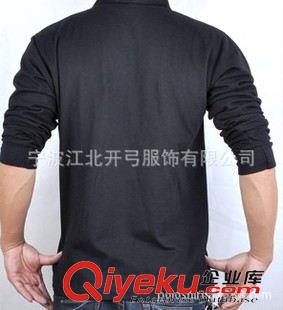滌棉180克翻領POLO衫 polo衫長袖 廠家供應180克滌棉珠地網眼翻領現貨polo衫長袖原始圖片3