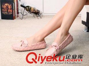本店主打產(chǎn)品 特價歐美品牌女鞋 平底軟底真皮女豆豆鞋 圓頭時尚女式單鞋原始圖片3