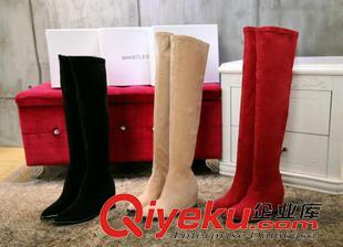 本店主打產(chǎn)品 廠家批發(fā) 2015新款冬季女士中跟zp絨里保暖珍珠女短靴