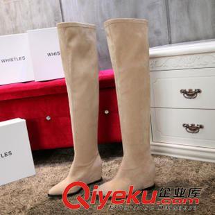 本店主打產(chǎn)品 2015{zx1}歐洲站zp內(nèi)增高坡跟女過(guò)膝長(zhǎng)筒靴尖頭女鞋淘寶爆款原始圖片2