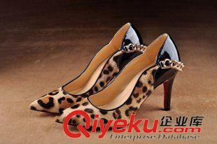 本店主打產(chǎn)品 2015春季歐美新款 超高細跟單鞋時尚馬毛女鞋性感宴會春鞋原始圖片2