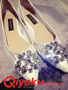本店主打產品 2015{zx1}款zp花皮女低跟鞋水鉆太陽花休閑舒適鞋原始圖片3