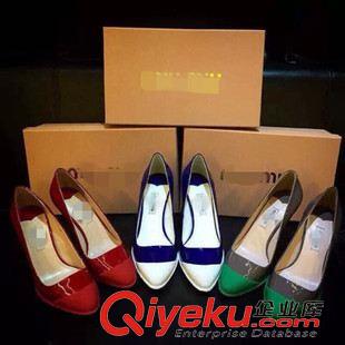本店主打產品 2015{zx1}款zp花皮女低跟鞋拼色拉鏈裝飾舒適單鞋