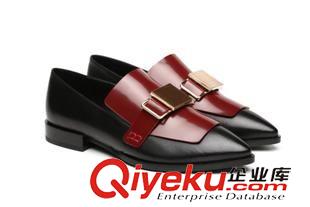 沖鉆產(chǎn)品 2015{zx1}款春鞋 金屬裝飾鞋 zp平底女單鞋 休閑原始圖片2