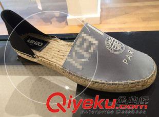 單鞋 2015休閑字母漁夫鞋田刺繡草編底包頭中空懶人鞋女絲綢農(nóng)夫潮款原始圖片3