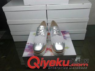 超高跟 2015廠家直售{zx1}款真皮網(wǎng)紗配牛漆皮厚底時尚涼鞋原始圖片3