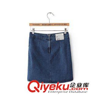 TOP家 XLC5713   15夏季新款TOP時尚百搭不規(guī)則牛仔半身裙  短裙 包臀裙原始圖片2