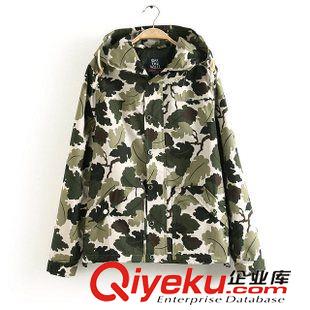 29號(hào)新款 FGCJ00929     2015秋新款歐美風(fēng)男女情侶款連帽迷彩外套原始圖片2