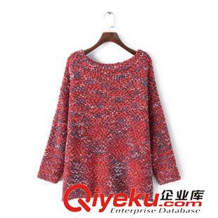 29號新款 LYE0929    15秋季新款韓版休閑時尚棒針粗紡花線套頭針織毛衣女原始圖片3