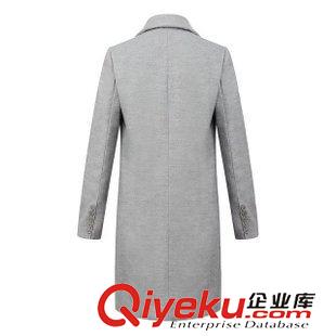 27號新款 C5F0927   15秋冬新款 歐美風(fēng)明星同款西裝領(lǐng)一粒扣長款毛呢大衣原始圖片2