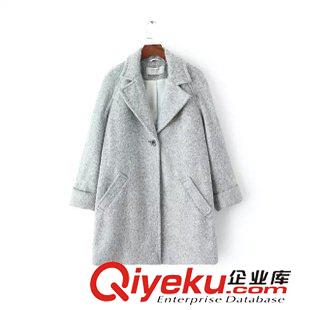 14號新款 IPAE0914  15秋冬新款歐美風(fēng)翻領(lǐng)一?？劬磉叢寮缧涿卮笠屡馓自紙D片2