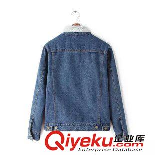 14號(hào)新款 D6A050913    2015秋冬新款歐美dp AA 羊羔毛牛仔外套 女原始圖片2