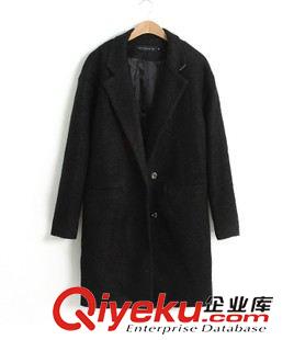 31號新款 CHI0914 2013冬新款歐美寬松中長加大碼毛呢大衣 外套 女原始圖片3