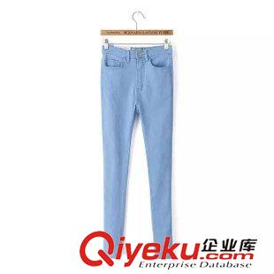 28號新款 RRD50828    2015秋新款美國dpAA  5口袋高腰修身彈力牛仔褲 女原始圖片2
