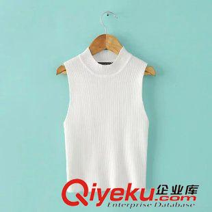 28號新款 RRB60828    201秋新款美國dp AA 無袖中領修身針織背心 女原始圖片2