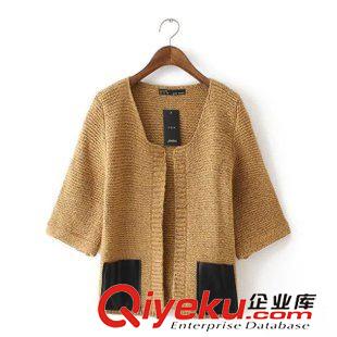 20號(hào)新款 ZZC5820    15秋季新款歐美風(fēng)時(shí)尚百搭短款開衫女式針織衫毛衣原始圖片2
