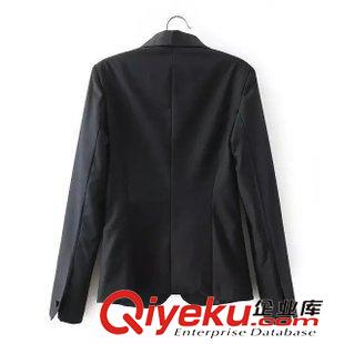12號新款 PZ1E8812    15新款歐美風時尚翻領(lǐng)長袖一粒扣西裝 女原始圖片2