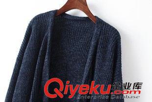 27號新款 AFF0731   15新款歐美風時尚大兩側(cè)口袋休閑長袖寬松女式毛衣外套原始圖片3