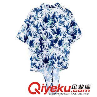 27號新款 BC3C5731   15新款歐美風(fēng)時(shí)尚印花翻領(lǐng)短袖下擺系帶女式襯衫原始圖片2