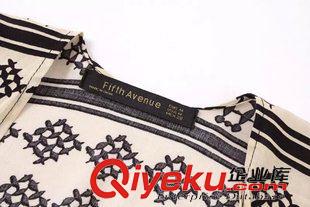 27號新款 WDD5730    15秋新款歐美風人棉印花和服式流蘇薄圍巾女披肩外套原始圖片3