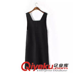 20號(hào)新款 HCD0720   15新款歐美立體裁剪不對(duì)稱(chēng)顯瘦加大碼背帶裙寬松連衣裙原始圖片2