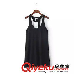 13號新款 D6B50714    2015夏新款美國大牌 AA 修身性感工字背心裙 女原始圖片3