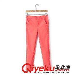 3號(hào)新款 D5D0403    2015春季新款歐美時(shí)尚百搭豎條紋小腳休閑九分褲 女