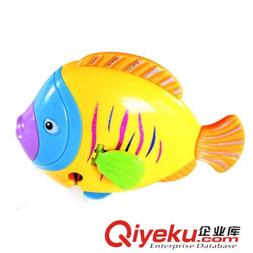 【自產自銷上鏈玩具】 2014新款魚鰓跟尾巴都會動的發條小魚 上鏈七彩魚 玩具