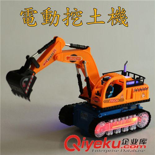 【電動(dòng)玩具】 挖土機(jī) 帶音樂 發(fā)光挖掘機(jī) 兒童模型玩具  電動(dòng)工程車原始圖片2