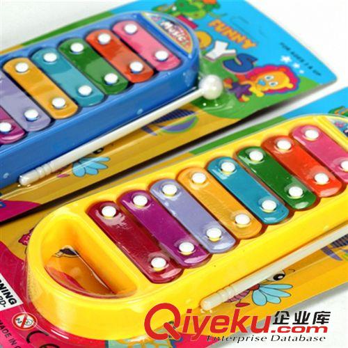 【樂器玩具】 兒童手提八音琴 嬰幼兒手敲玩具 早教原始圖片2