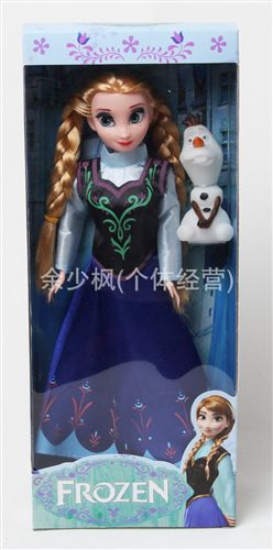 娃娃公仔專區(qū) 廠家直銷冰雪公主芭比娃娃 6關(guān)節(jié)冰雪皇后雪寶兩款混裝原始圖片2