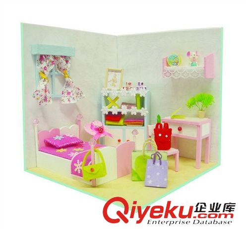 手工DIY立體拼圖 11103客廳\創(chuàng)意手工DIY 立體小屋 兒童禮品\自制手工材料包原始圖片2